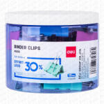 Deli 11- Binder kapocs Deli színes 50 mm, 8551S PASZTELL (12 darab)