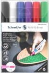 Schneider Dekormarker készlet, akril, 4 mm, SCHNEIDER "Paint-It 320", 6 különböző szín (TSC320V61) - fiorex