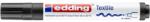 edding Textilmarker, 2-3 mm, kúpos, EDDING "4500", fekete (TED4500FK) - fiorex