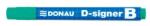 DONAU Táblamarker, 2-4 mm, kúpos, DONAU "D-signer B", zöld (D7372Z) - fiorex