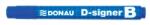 DONAU Táblamarker, 2-4 mm, kúpos, DONAU "D-signer B", kék (D7372K) - fiorex