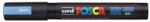 uni Dekormarker, 1, 8-2, 5 mm, UNI "Posca PC-5M", metálkék (TUPC5MMK) - fiorex