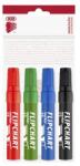 ICO Flipchart marker készlet, 1-4 mm, vágott, ICO "Artip 12", 4 különböző szín (TICA12V4) - fiorex