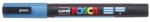 uni Dekormarker, 0, 9-1, 3 mm, UNI"Posca PC-3ML", fényes világoskék (TUPC3MFVK) - fiorex