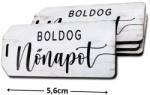  Nyomtatott dekorkarton - Boldog nőnapot scrapbook táblák 5db/cs fehér - papelito