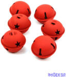 Csillagos bergő kb 5cm 6db/csomag - Piros