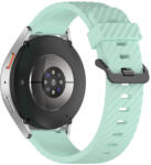 RMPACK Samsung Galaxy Watch 7 44mm 40mm Óraszíj Szilikon Pótszíj - Carbon Life Style Cián