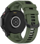 RMPACK Amazit T-Rex 3 Óraszíj Pótszíj Dual Color Style Szilikon Szíj OlivaZöld-Fekete