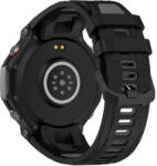 RMPACK Amazit T-Rex 3 Óraszíj Pótszíj Dual Color Style Szilikon Szíj Fekete-Szürke