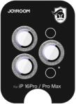 JOYROOM JR-MSF0304 kamera lencse védő fólia ezüst színű szegéllyel iPhone 16 Pro/16 Pro Max