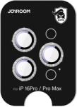 JOYROOM JR-MSJ0308 kamera lencse védő fólia ezüst színű szegéllyel iPhone 16 Pro/16 Pro Max