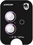 JOYROOM JR-MFY0259 kamera lencse védő fólia rózsaszín szegéllyel iPhone 16/16 Plus