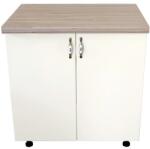 Spectral Mobila Masca pentru chiuveta cu 2 usi 80 cm Zebra, alb/MDF Vanilie, cu blat Artar, 80 x 85 x 60 cm