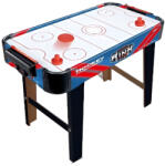 Flippy Masa Air Hockey Graffiti cu Picioare Lungi, Flippy, PVC, 2 Pucuri, Tabela Scor, 2 Impingatoare, 76x38x61 cm, Albastru (teo-129793)