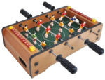 Flippy Masa de Fotbal cu Teren, Flippy, fara Picioare, 4 Manere, Tablou de Scor, 36.5 x 24 x 7 cm, din Lemn Otel ABS, Maro (teo-135237)