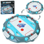 Flippy Masa Air Hockey, Flippy, cu Tabela de Scor, 2 Pucuri, Fara Picioare, din ABS, pentru Adulti Copii +5 Ani, 35.5 x 7.8 x 35.5 cm, Gri (teo-135245)