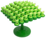 Flippy Joc Interactiv, Flippy, Broaste in Echilibru, +3 Ani, din Plastic, 50 de Pioni, Placa de Echilibru, Roata cu Pedepse, Zar, 14 x 7 x 14 cm, Verde (teo-135259) Joc de societate