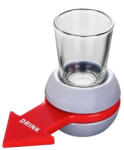 Flippy Joc de baut Drink Spin Flippy, 10.3 x 11.5 cm, Pahar de Shot din Sticla, gri (teo-125443) Joc de societate