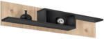 Expedo ROSA polc, 150x30x20, Hickory Jackson/fekete (259715)