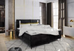 Expedo ELBE kárpitozott boxspring ágy, 160x200, trinity 16 + topper (224167i)