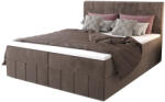 Expedo HAMAN kárpitozott boxspring ágy, 160x200, monolith 15 (240142)