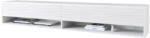 Expedo MENDES A 2 TV asztal, 180x30x31, fehér/fala, LED világítással (257036i)