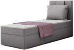 Expedo MIRANDA kárpitozott boxspring ágy + topper, 100x200, soro 90, jobb (223991)