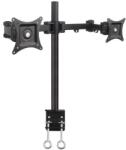 TECHLY 13-27" Desk Stand for 2 Monitor with Clamp" ICA-LCD 482-D