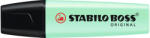 STABILO Szövegkiemelő 2-5mm vágott hegyű, STABILO BOSS Pastel 70/116 menta (70/116) - cartridge