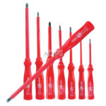 Pro'sKit 8PK-8100 szigetelt csavarhúzókészlet, max 1000 V~, króm-vandánium, mágnesezett fejek, 7 darabos