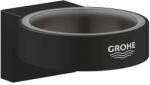 GROHE Suport pentru pahar sau dozator, cu fixare ascunsa, phantom black, Grohe, Selection 41217KF0 41217KF0 (41217KF0)