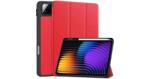 Gigapack Xiaomi Pad 7 Pro tok álló, bőr hatású (aktív flip, oldalra nyíló, trifold, asztali tartó, ceruza tartó) piros (GP-168367)