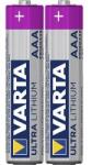 VARTA ultra tartós elem (aaa, lr03, 1.5v, lítium) 2db/csomag (6103301402)