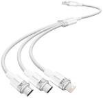 Vention USB 2.0 A-3in1 3A kábel Vention CTPWG 1.5M (fehér)