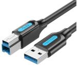 Vention USB 3.0 A to B cable Vention COOBI 3m Black PVC