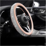 Autolife 00085 Kormányvédő rózsaszín 38cm strasszkristályokkal 203-10 (00085) - olaj