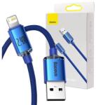Baseus Crystal Shine USB-Lightning kábel, 2.4A, 1.2m (kék)