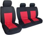 Autolife 01679 1+2 Furgon üléshuzat - fekete-piros színű (01679)