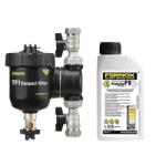 Fernox TF1 Compact filter mágneses iszapleválasztó 22 + F9 inhibitorral