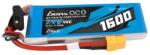 Gens ace GensAce G-Tech LiPo 1600mAh 7.4V 45C 2S1P Battery with XT60 plug (GEA162S45X6GT) - kontaktor