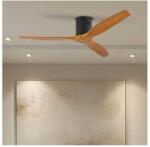 ZEVENTI - Ventilator de tavan SPELLO Wi-Fi Tuya negru/stejar + telecomandă (ZV0041)