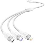 Vention USB 2.0 A-3-in-1 6A kábel Vention CTRWG 1.5M (fehér)