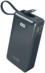SBS Powerbank SBS 10000 mAh 20W beépített USB-C kábellel és digitális kijelzővel - sötétszürke