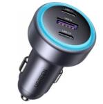 UGREEN EC307 USB-A + 2x USB-C autós töltő fekete (45843) (45843)