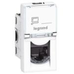 Legrand 137355 Program Mosaic LCS2 RJ45 aljzat Cat 6 UTP 1 modul White, hálózati kiegészítő (76561)