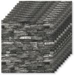 Tapetoo Home Decor 50 x 3D tapétalap készlet Tapetoo Home Decor®, szürke kő, 70 x 77 cm, 2, 5 mm, 26, 5 négyzetméter (set-50xTapet-3D-Cod-23-Piatra-)