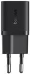 Baseus CHG Baseus GaN5 Mini hálózati gyorstöltő 25W, USB Type-C, fekete P10110909113-00 (P10110909113-00)