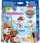 Crayola Figurine Crayola Washimals Paw Patrol lavabile, 2 bucăți - Marshall și Zuma (E200)