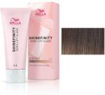 Wella Shinefinity Zero Lift Glaze félig permanens áttetsző festék, 04/07 Bitter Chocolate közepes natúr szatén, 60 ml