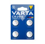 VARTA gombelem CR2016, lítium, 4db/csomag 6016101404 (6016101404)